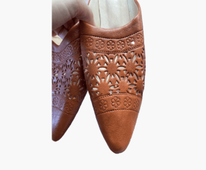 Moroccan slippers brown color