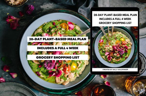 28 Day Plant Based Meal PLan with 4 week Full Grocery shopping list